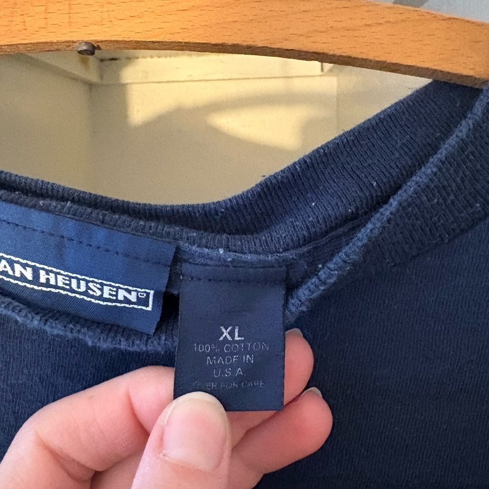 Van Heusen Dark Blue T-Shirt - Picture 3 of 5
